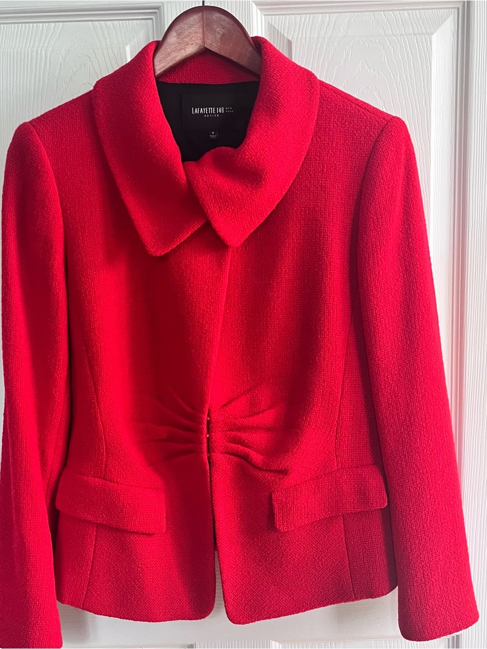 Lafayette 148 New York Vibrant Red Tailored Jacket